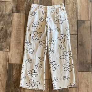 Bailey Rose Floral Print Wide-Leg Pants